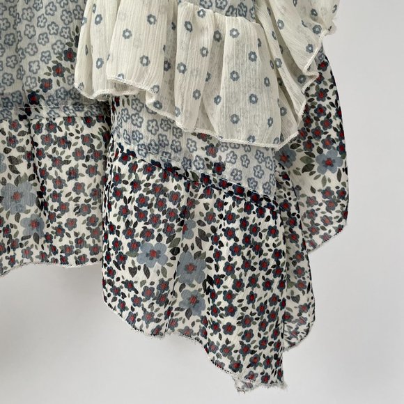 Willow & Clay Flowy Lightweight Tank Top Boho Beading Floral, Size M - Picture 5 of 10